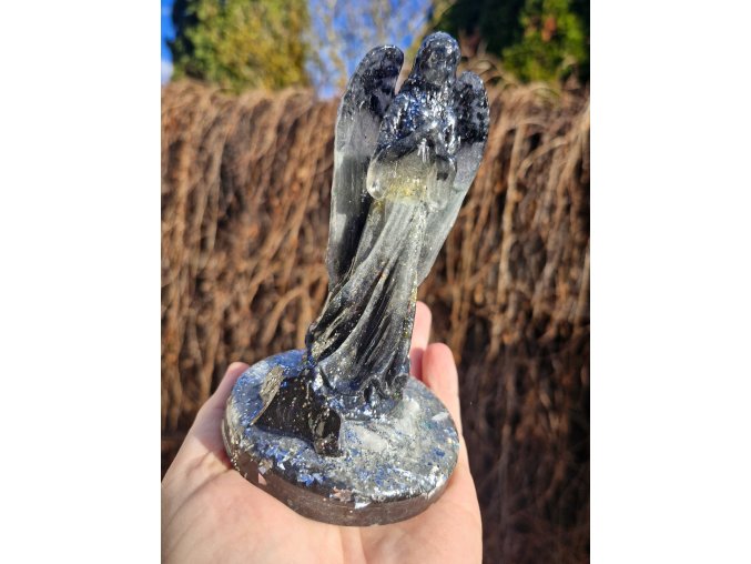 Archanděl - šungit, křišťál