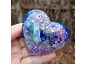 Těžítko lapis lazuli, intuice, srdce květ