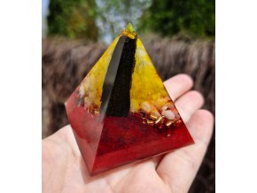 Pyramida ženskosti šungit, křišťál