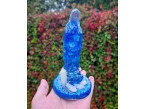 Panenka Marie, střední, jemně fosforuje,Křišťál