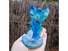 Andělka - pruhovaný achát, křišťál