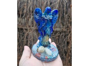 Andělka - pruhovaný achát, křišťál