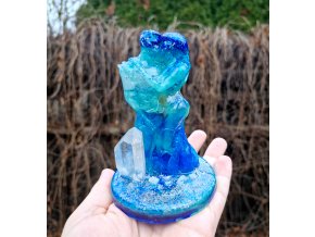 DVOJPLAMEN, SPŘÍZNĚNÁ DUŠE, pruhovaný achát, křišťál