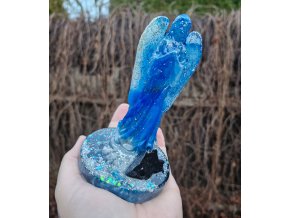 Archanděl - šungit, křišťál