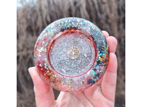 Svícen šungit, křišťál - menší