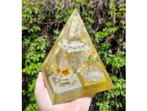 Pyramida speciál, jantar, zlato 24 karátů