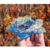Svícen lapis lazuli, křišťál  květ velký