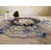 Obrazo/podtácek lapis lazuli, křišťál, krystal z Vysočiny, křišťál