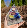 Pyramida onyx, křišťál, sodalit, květ
