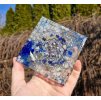 Podtácek lapis lazuli, křišťál - čtverec