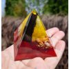 Pyramida ženskosti šungit, křišťál
