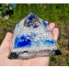 Pyramida napojení, lapis lazuli, křišťál, extra silná