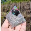 Pyramida šungit, křišťál, silnější