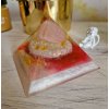 Pyramida radosti růženín, křišťál