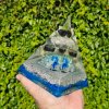 Pyramida šungit, křišťál, fosforuje, silné působení