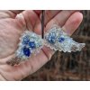 Andělská křídla - lapis lazuli, křišťál