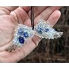 Andělská křídla - lapis lazuli, křišťál