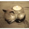 Svícen kočička křišťál - silná energie
