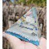 Pyramida KLIDU LABUTĚ lapis lazuli, křišťál, fosforuje