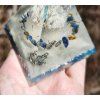Pyramida KLIDU LABUTĚ lapis lazuli, křišťál, fosforuje