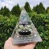 Pyramida pročištění šungit + zlato 24 karátů