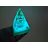 Pyramida otevření zlato 24 karátů fosforuje