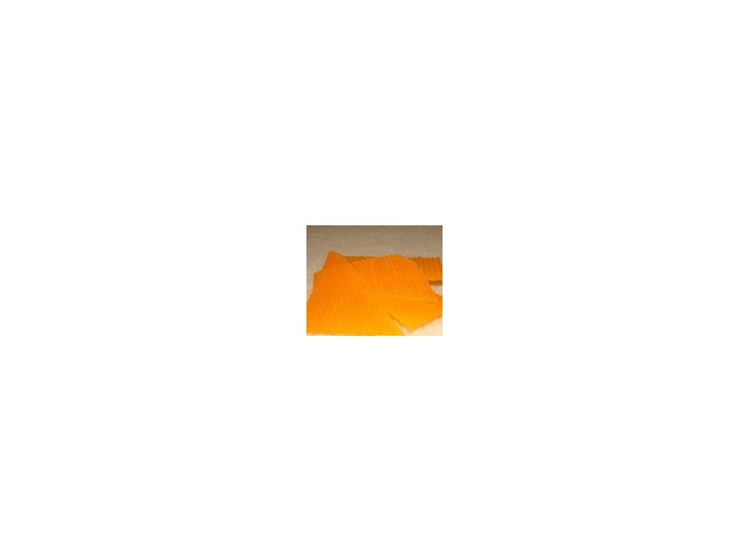 Zbytky barevného včelího vosku  15 g - oranžová