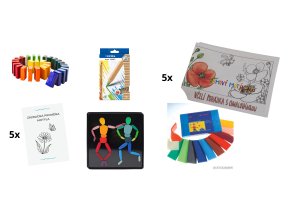 kreativní koutek-přírodní výtvarné potřeby s návodem