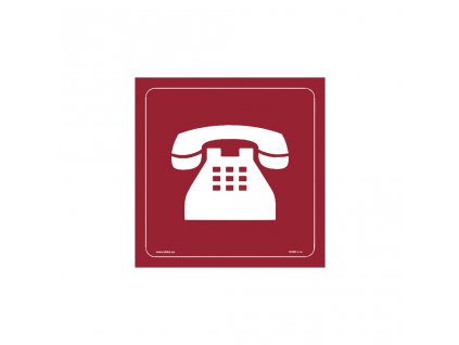 TELEFON symbol červený
