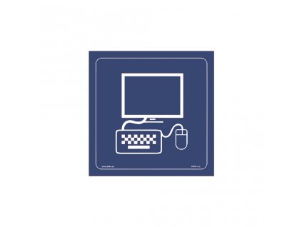 INTERNET symbol modrý