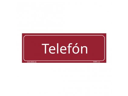 TELEFÓN (SK) tabulka červená