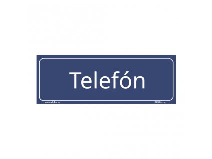 TELEFÓN (SK) tabulka modrá