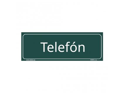 TELEFÓN (SK) tabulka zelená