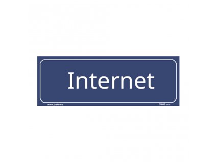 INTERNET tabulka modrá