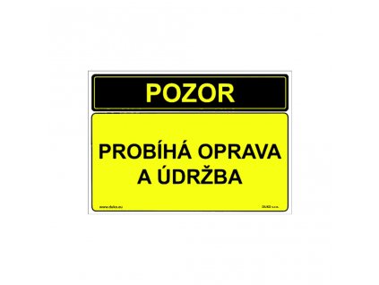 POZOR PROBÍHÁ OPRAVA A ÚDRŽBA