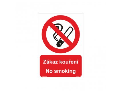 ZÁKAZ KOUŘENÍ - NO SMOKING