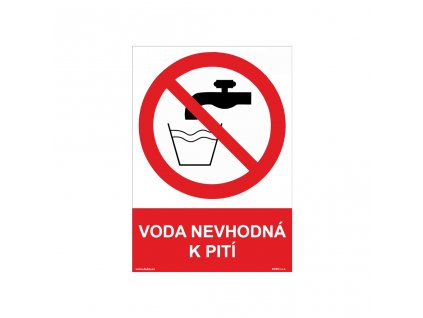 VODA NEVHODNÁ K PITÍ