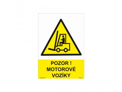 POZOR! MOTOROVÉ VOZÍKY