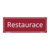 RESTAURACE tabulka červená