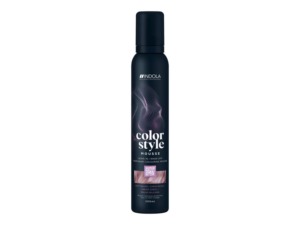 Indola Color Mousse pena na vlasy 200 ml Soft Mauve staroružová