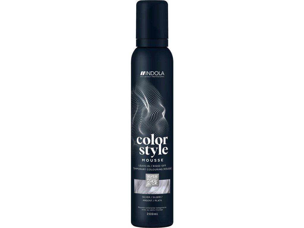 Indola Color Mousse pena 200 ml strieborná