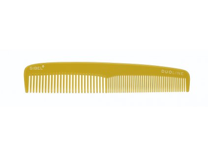 8025012 Hrebeň na vlasy Sibel Duoline 19 cm žltý