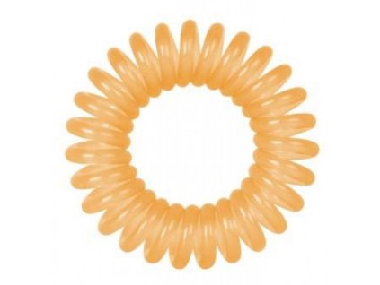 1621 1 gumicka fox spring hair ring oranzova 1 ks