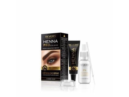 Revers farba na obočie Henna Pro Colors 1.0 čierna 15 ml