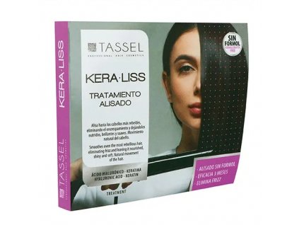 Vyhladzujúce ošetrenie na vlasy s keratínom a kyselinou hyalurónovou Tassel KERA.LISS 75 ml + 30 ml + 30 ml