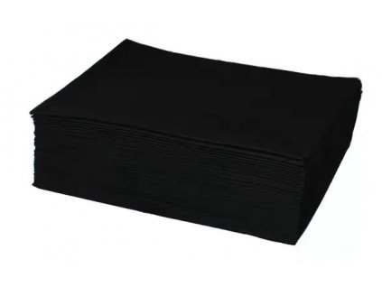 Uterák jednorázový z vlákniny čierny 50 cm x 70 cm 50 ks