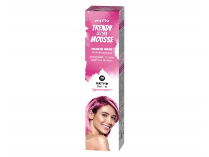 Venita Trendy Color Mousse farebné penové tužidlo na vlasy 75 ml 30 Candy Pink cukríková ružová