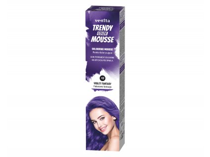 Venita Trendy Color Mousse farebné penové tužidlo na vlasy 75 ml 40 Violet Fantasy fialová fantázia