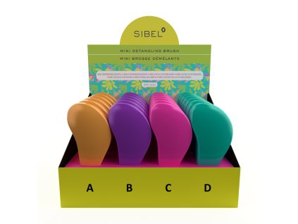 P005242 Kefa Sibel D Meli Melo detangling mini rozčesávacia zelená