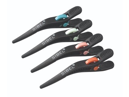 9341000 Štipec do vlasov Sibel BIRD mix farieb 10,5 cm 4 ks